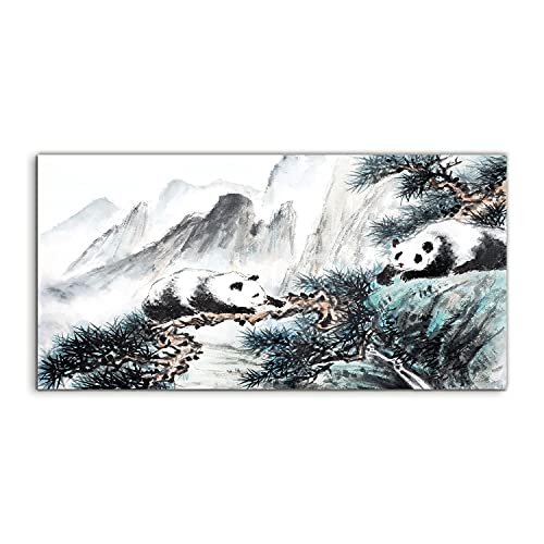 Photo murale acrylique panda de Chine 120x60cm pour créer un salon zen