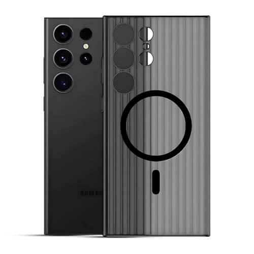 Image of AIBEX Protective Back Case Cover Compatible for Samsung S25 Ultra| Camera & Body Protection| Shockproof,Scratch Resistant| Mag-Saf Wireless Charging Support - Black