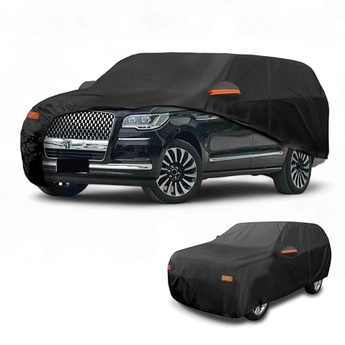 Housse de voiture pour Lincoln Navigator de haute qualité noire en tissu 190T-PU résistant