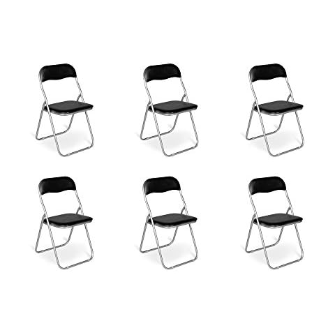 Chaises pliantes Dmora noires Cover