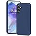 Produktbild YATWIN Silikon Hülle für Samsung Galaxy A55 5G, Soft-Touch, Stoßfest, Staubdicht, Ganzkörper-Schutzhülle, Blau