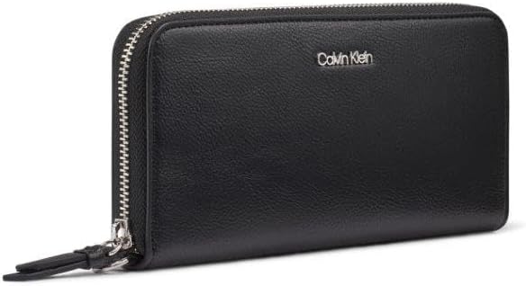 Calvin Klein Key Item Saffiano Continental Zip Around Wallet with Wristlet Strap