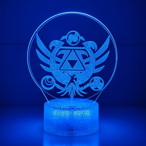Mzcyfuy 3D Night Light, 16 Color Changing Cartoon USB Desk