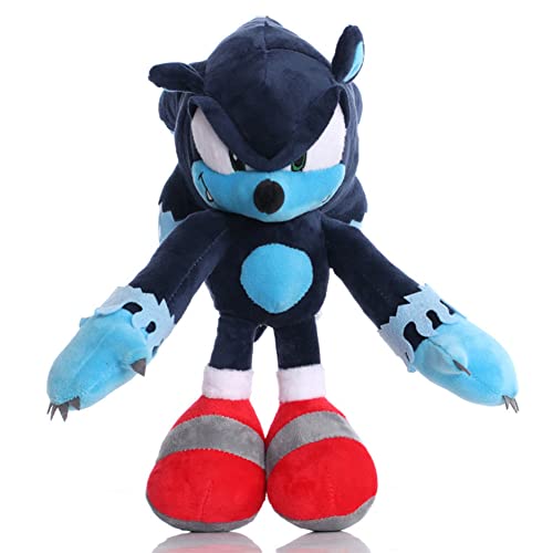 IFHDO Sonic Peluche, Hedgehog Plush Poupée Animal en Peluche Personnages Mignons de Dessin Animé Décoration Poupée de Hedgehog Jouets en Peluche pour Anniversaires (30cm) Cover