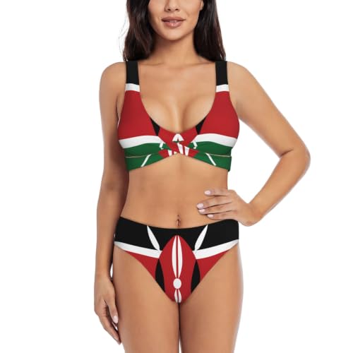 Maillot de bain deux pièces push-up Kenya pour femme avec triangle réglable