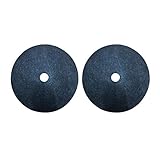 Haofy 2Pcs Weed Barrier Mat Non Woven Fabric Tree Ground Cover Garden Mulch Mat for Planting Orchard, 24.4 Inch Outer Diameter