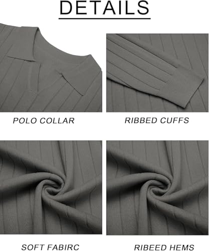 Image of NORTHWIND Men's Cotton Full Sleeve Collar Polo Sweater for Man Rib Knitted Sweaters for Men Winter Pullover Sweater for Men