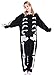 Produktbild Chenrry Pyjamas Tieroutfit Schlafanzug Snorlax Tier Onesies Weihnachten Sleepsuit mit Kapuze Erwachsene Unisex Overall Halloween Kostüm Skeleton XL