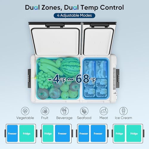Feelfunn 40QT Dual Zone Car Fridge