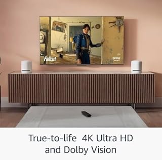 Amazon Fire TV Stick 4K Ultra HD with Alexa Voice Remote, Latest Gen, HDMI Media Player, Dolby Vision, HDR10+, Wi-Fi Streaming Device(US Plug Version for UK Streaming)