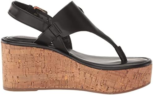 Tommy Hilfiger Women's VANI Wedge Sandal, Black 002, 7 | Image 5