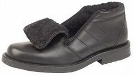 RoamersRoamer Shark Mens Fur Lined Twin Zip Boots Black