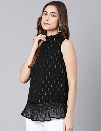 Image of oxolloxo Shine Lara Lurex Print Color Women Linned top