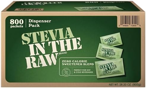 Stevia in the Raw Zero Calorie Sweetener Portion Packets, 800-count Original