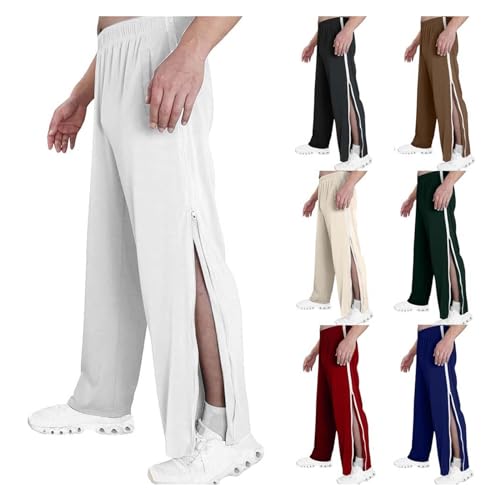 Pantalon de jogging blanc ample homme idéal rééducation et loisirs - 2