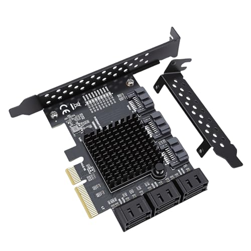 Carte d'extension PCIE 4X 9 ports SATA3.0 pour transfert de données haute vitesse