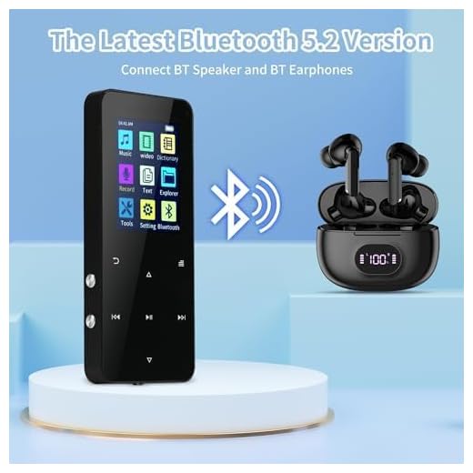 Portable MP3 Player with Bluetooth and FM Radio
