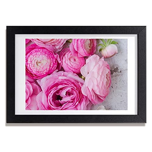 Cadre photo roses sauvages pour une ambiance nature dans votre salon
