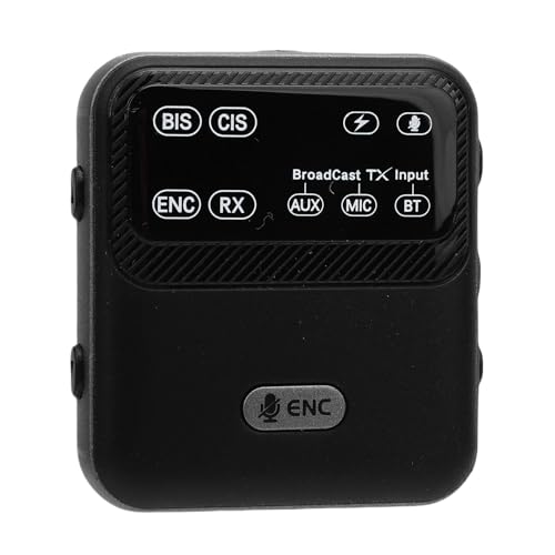 Xiuganpo Transmisor Bluetooth para TV, Receptor Transmisor Inalámbrico Bluetooth 5.4 con Pantalla LED Salida de Entrada AUX Alcance de 100 M para Tocadiscos Estéreo para el Hogar del Automóvil