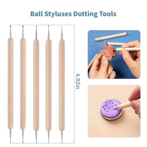 Wdmxszdq 25 Töpferwerkzeug-Set mit Modellierwerkzeugen für Ton und Modelliermasse Praktische Clay Tools und Pottery Tools Hochwertige Sculpting Tools für deine kreativen Projekte