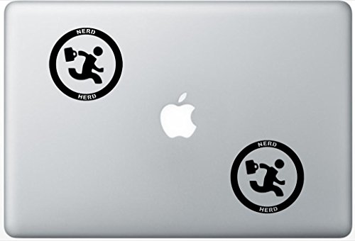 Nerd Herd FlashDecals2272 Set of Two (2X), Decal, Sticker, Laptop, Ipad, Car, Truck