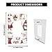 Pznen Christmas Decorative Light Switch Cover Plate Santa Claus and Animals Winter 1 Gang Rocker Switch Plate Single Decorator Wall Plate Home Office