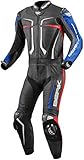  Berik Flumatic Evo 2-Teiler Motorrad Lederkombi Schwarz/Rot/Blau 60