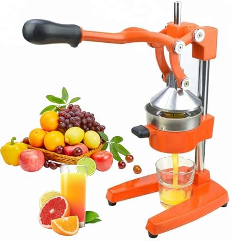Commercial Citrus Juicer, Heavy Duty Manual Fruit Squeezer, Easy Clean Removable Design, Professional Orange & Lemon Juice Press for Kitchen and Bar Use