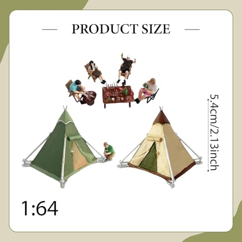 Set Miniatura Camping Realista Escala 1:64 miniatura 2