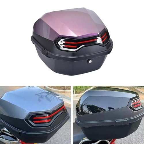 Coffre supérieur de moto étanche et grande capacité de rangement pour bagages de scooter