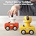 iPlay, iLearn Press to Go Car Toys for Toddlers 1-3, Baby Animal Racing Cars, Infant Play Vehicle Set, Baby Push Go Friction Car Toys for 6-9-12-18 Months, 1st Birthday Gifts for 1-2 Years Old Boys