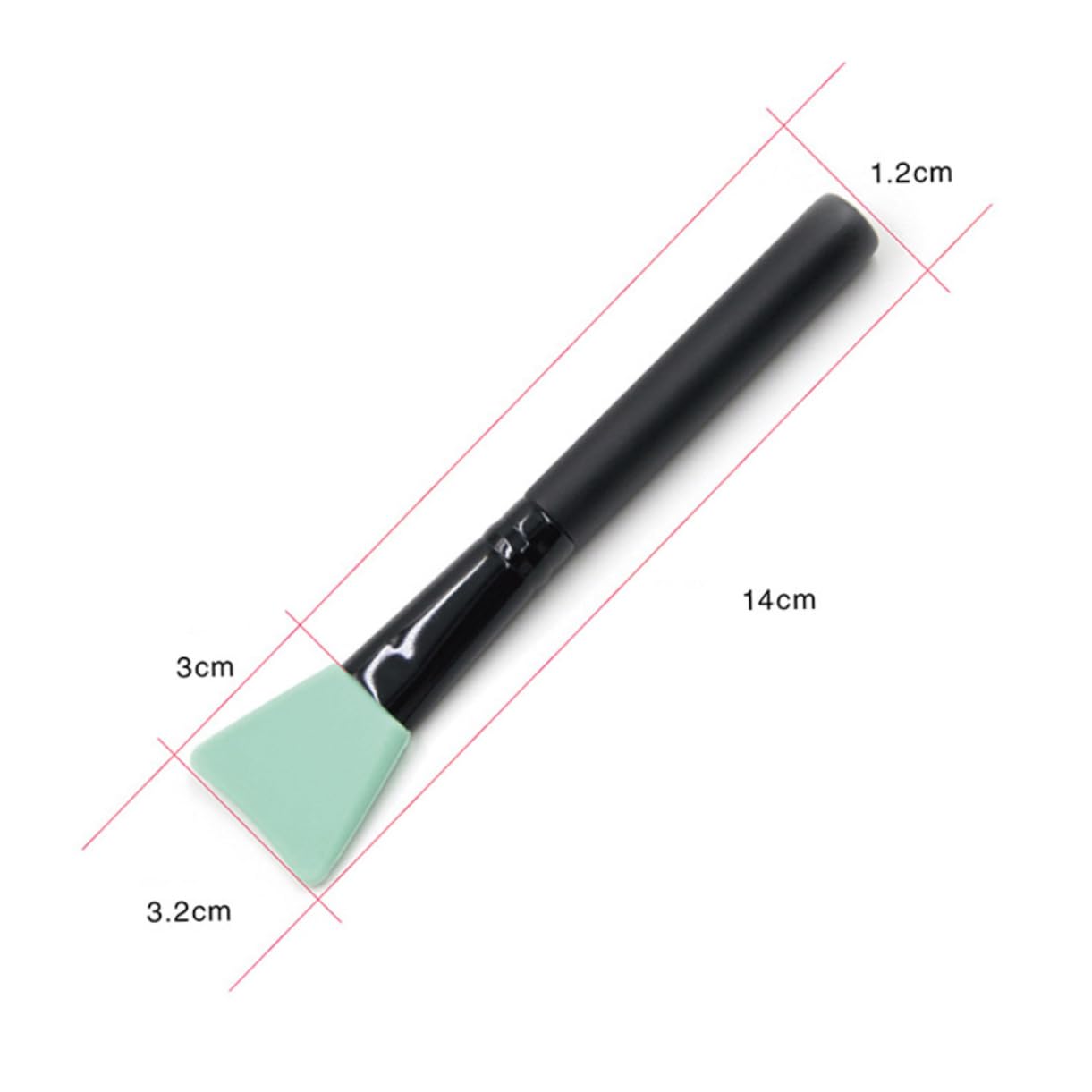 ERINGOGO 4Pcs Silicone Face Brush Flat Head Applicator for Facial Body Lotion Butter Easy to Clean Durable for Sensitive Skin Home Professional Use