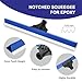 Nichiyo Self Leveling Floor Tool Kit with Spiked Roller, Squeegee & Epoxy Shoes for Concrete Leveling and Epoxy Floor Installation, ﻿Floor Leveling Basic Tools Kit(DP-1)