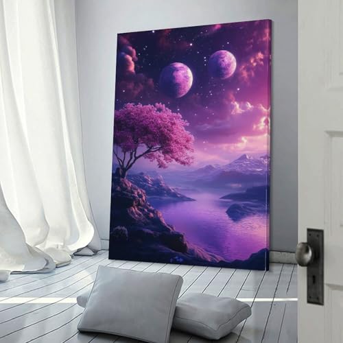 Affiche de paysage galactique tableau esthétique pour chambre moderne