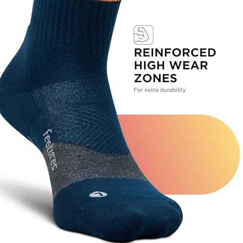 Image of Feetures Trail Max Cushion Mini Crew Sock - Hiking Socks for Men & Women
