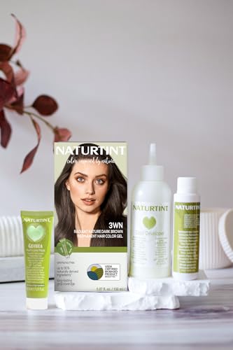 Image of Naturtint 3WN Radiant Nature Dark Brown Permanent Hair Color (Pack of 1), Ammonia Free, Vegan, Cruelty Free, up to 100% Gray Coverage, Long Lasting Results (Packaging may vary)