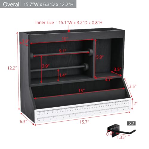 Ikee Design Banco de mesa de trabalho de joias e artesanato com medição, organiza ferramentas, arame