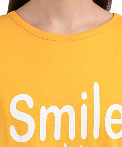 Image of KOTTY Women's Letter Print Regular Fit T-Shirt