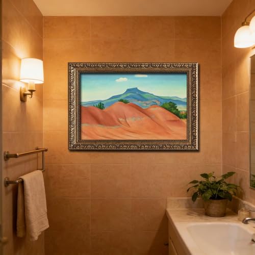 Toile WCYB Red Hills par Georgia O'keeffe pour habiller un mur vide de bureau - 6