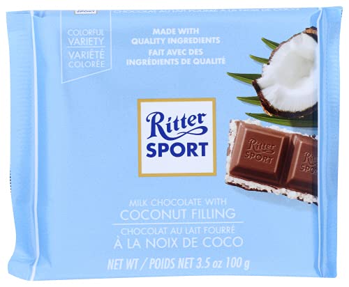 Ritter Sport Kokos / Coconut (3 Bars Each 100G) - Fresh From Germany #TOP3
