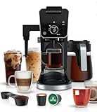 Ninja Dual Brew Pro Specialty Coffee System, Dual Coffee Maker, 4 Brew Style Choices, Coffee Machine Compatible with K Cup Pods, 12 Cup Single Serve Coffee Makers with Paper Filter, Black (CFP301)