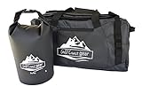 Gold Coast gear Water Resistant Duffel Bag with Shoulder Backpack Straps, Made for Camping, Hiking...