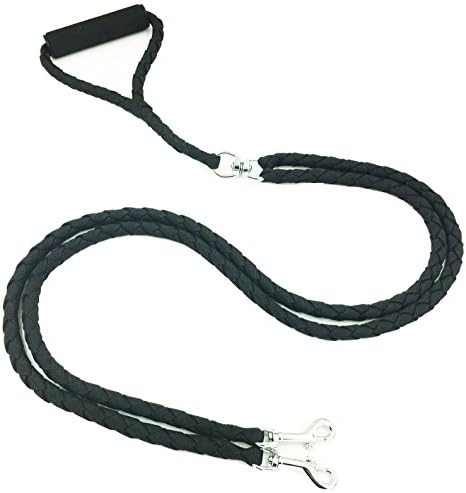 ADOGO® Dog Lead Splitter,No-Tangle Double Dog Leash for Walking and Traning 2 Dogs (Black)