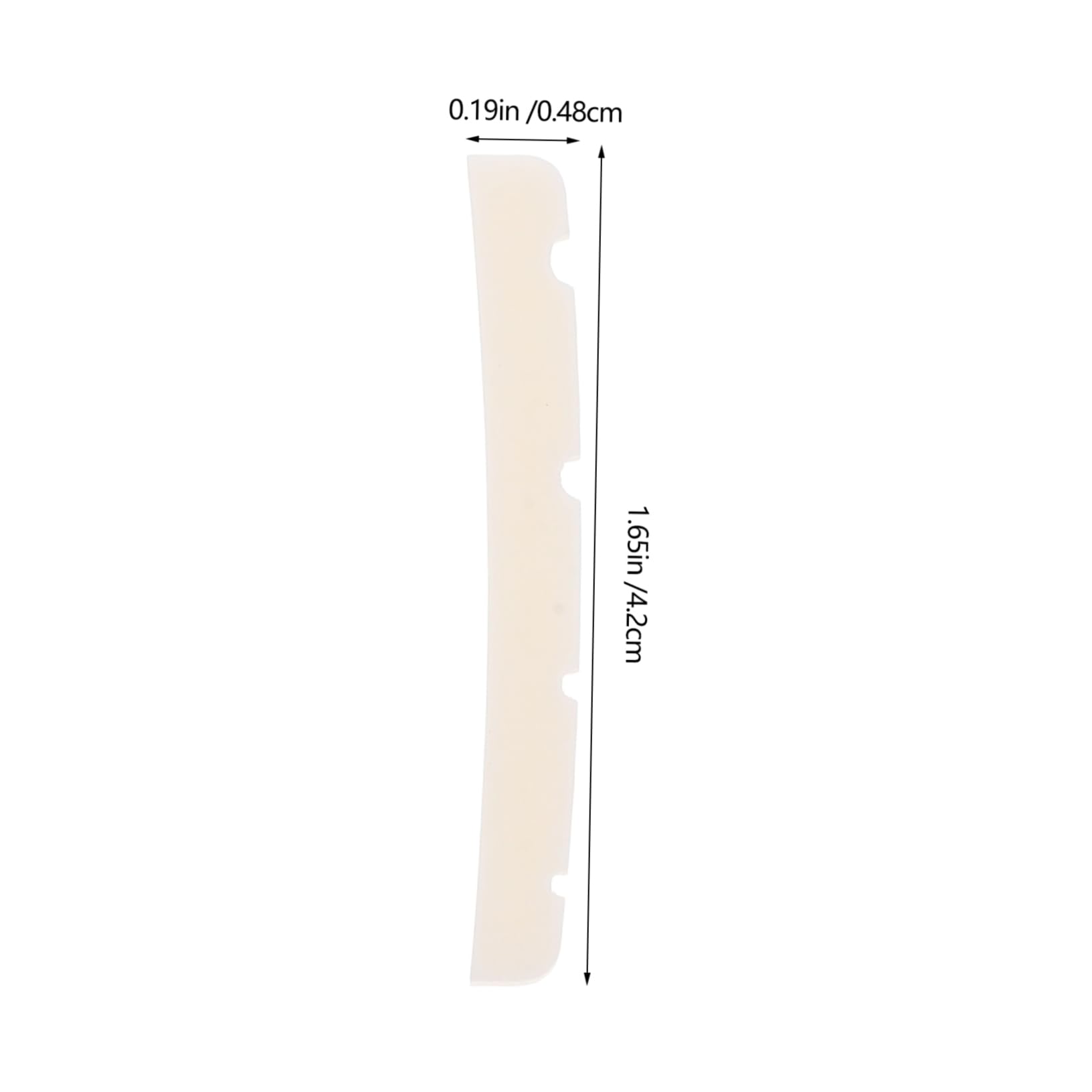 ibasenice Guitar Accessory Set 3pcs Ox Bone String Nuts Guitar Bridge Saddles Upper Nut Supplies