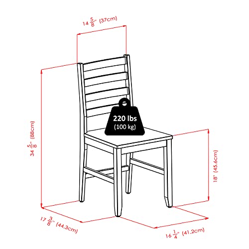 Winsome Hamilton Seating, Antique Walnut #TOP3