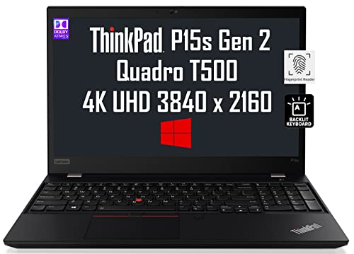 Lenovo Thinkpad P15S Gen 2 15.6" 4K Uhd (Intel 4-Core I7-1165G7, 40Gb Ram, 2Tb Pcie Ssd, Nvidia Quadro T500) Mobile Workstation Laptop, Backlit Keyboard, Fingerprint, 2 X Thunderbolt 4, Win 11 Pro #TOP5