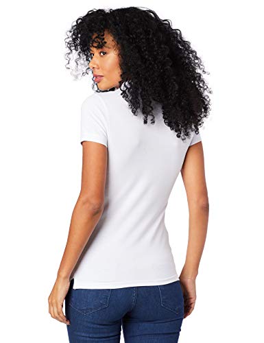 Polo Básica slim em piquê, Hering, Feminino, Branco, M