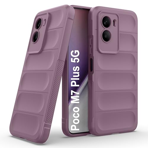 Image of Zapcase Back Case Cover for Poco M7 Plus 5G | Compatible for Poco M7 Plus 5G Back Cover | Liquid Silicon Magic Case with Camera Protection | Lavender
