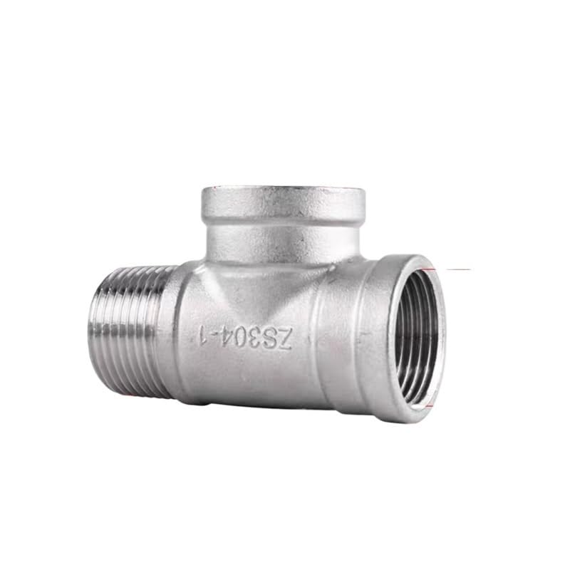Té de plomberie 1-1/4 fileté inox 304 raccord 3 voies mâle femelle DN40