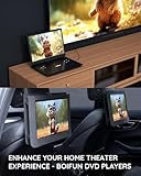 Boifun 16.9'' Portable DVD Player with 14.1'' Large HD Swivel Screen, 6 Hrs Battery Life, Support FM/USB/SD Card/Sync TV and Multiple Disc Formats, No Region Restrict, High Volume, Classic Black - Image 5